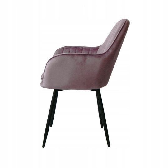 Scaun de living QUEEN în culoarea roz.