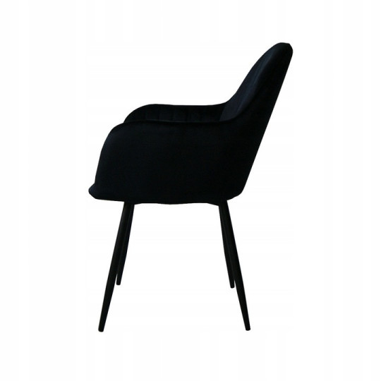 Scaune pentru dining de culoare neagră QUEEN