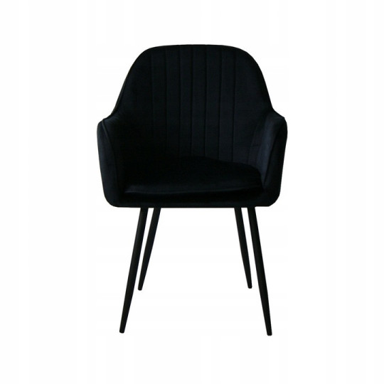 Scaune pentru dining de culoare neagră QUEEN
