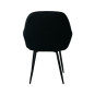 Scaune pentru dining de culoare neagră QUEEN