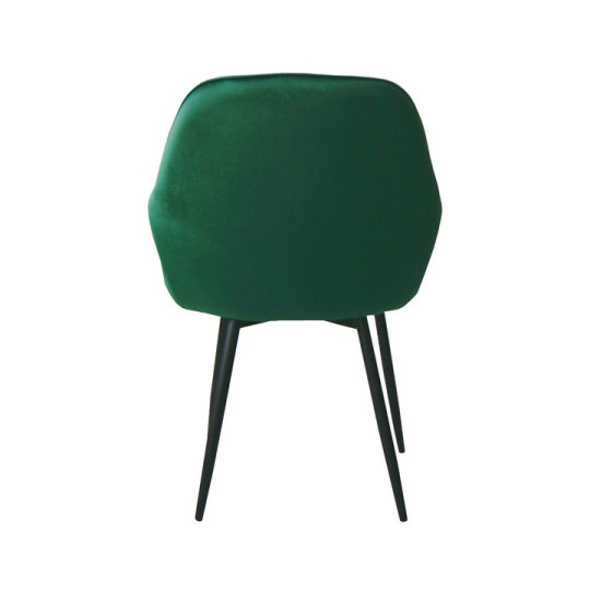 Scaun tapitat de culoare verde pentru sufragerie