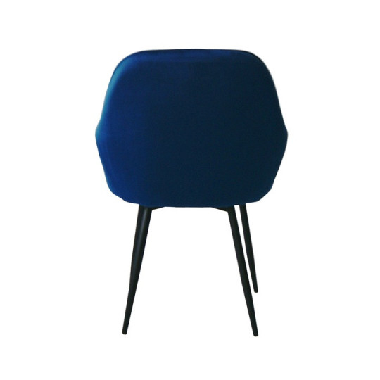 Scaune velur în culoare albastră pentru dining