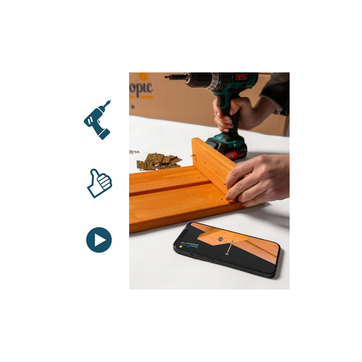 XXL nisipire 150 cm cu acoperiș și bănci