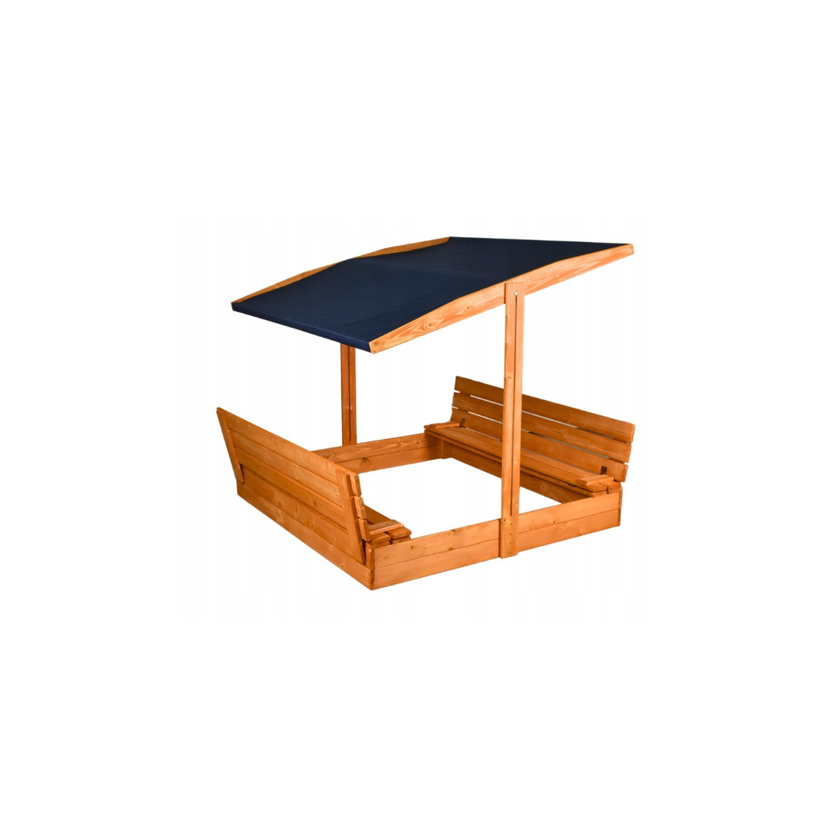 XXL nisipire 150 cm cu acoperiș și bănci