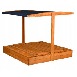 XXL nisipire 150 cm cu acoperiș și bănci