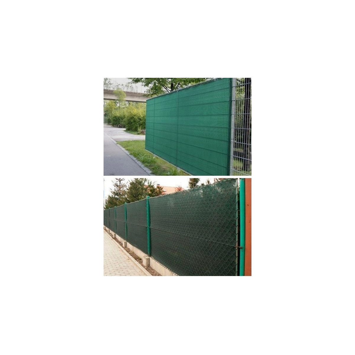 Rețea de umbrire cu 62% întunecare de culoare verde