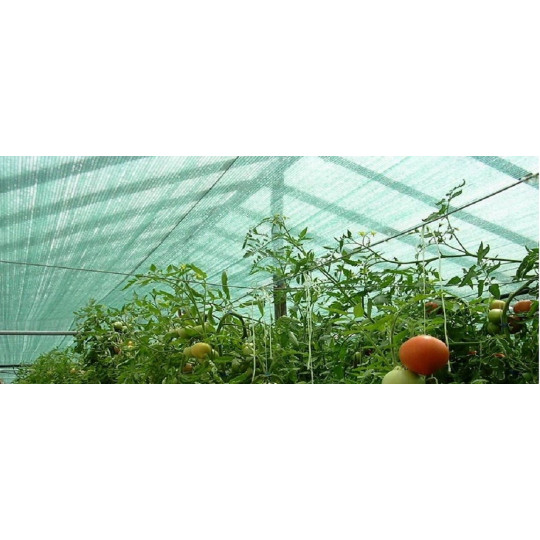 Rețea de umbrire cu 62% întunecare de culoare verde