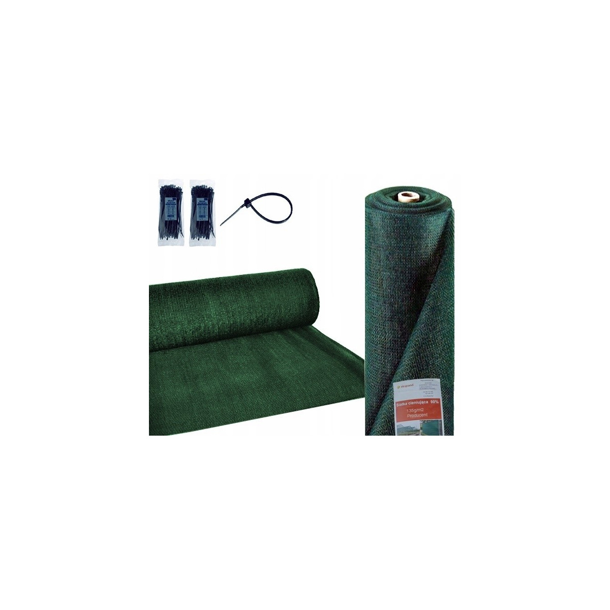 Rețeaua de umbrire pentru schele și gard de culoare verde, cu o umbrire de 90%, 135g/m2
