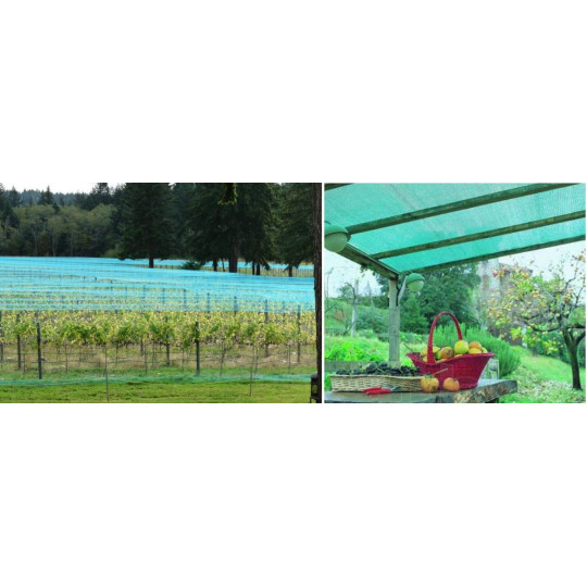 Rețeaua de umbrire pentru schele și gard de culoare verde, cu o umbrire de 90%, 135g/m2
