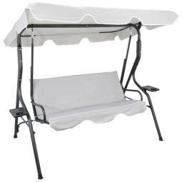 Balansoare de grădină de culoare gri 170 x 110 x 153 cm