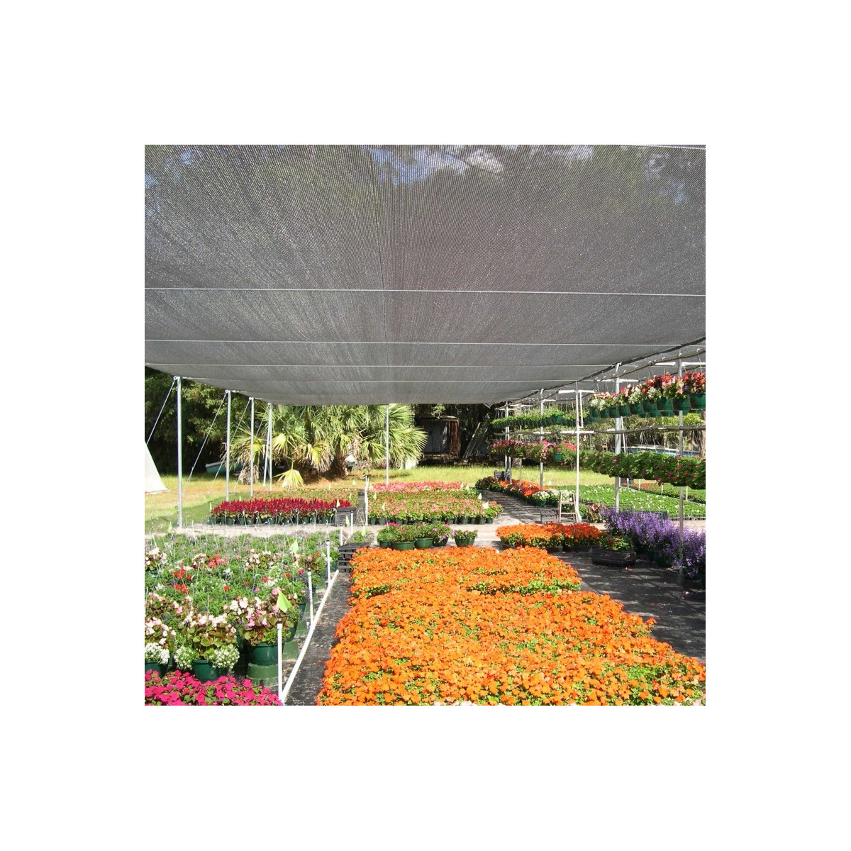 Teren de umbrire cu 90% umbrire, de culoare gri