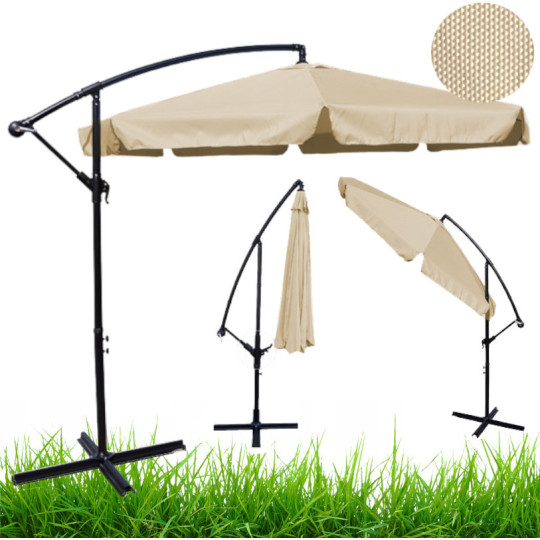 Umbrele de grădină de culoare bej închis, 350 cm