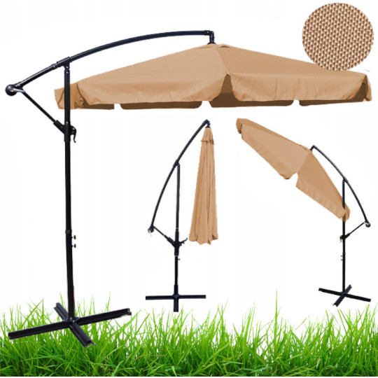 Cappuccino umbrela cu volane 350 cm