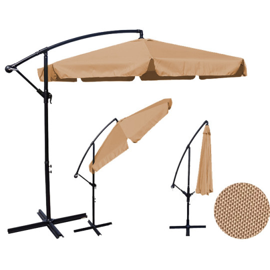 Cappuccino umbrela cu volane 350 cm