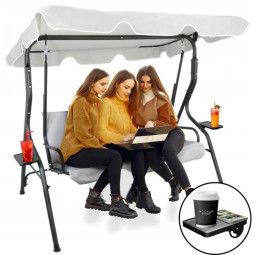 Balansoare de grădină de culoare gri 170 x 110 x 153 cm