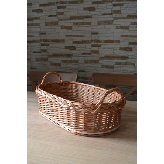 Coș oval cu mânere