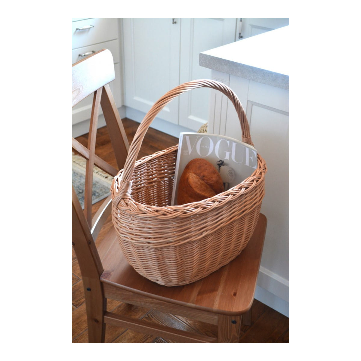 Coș mare din ratan LEON