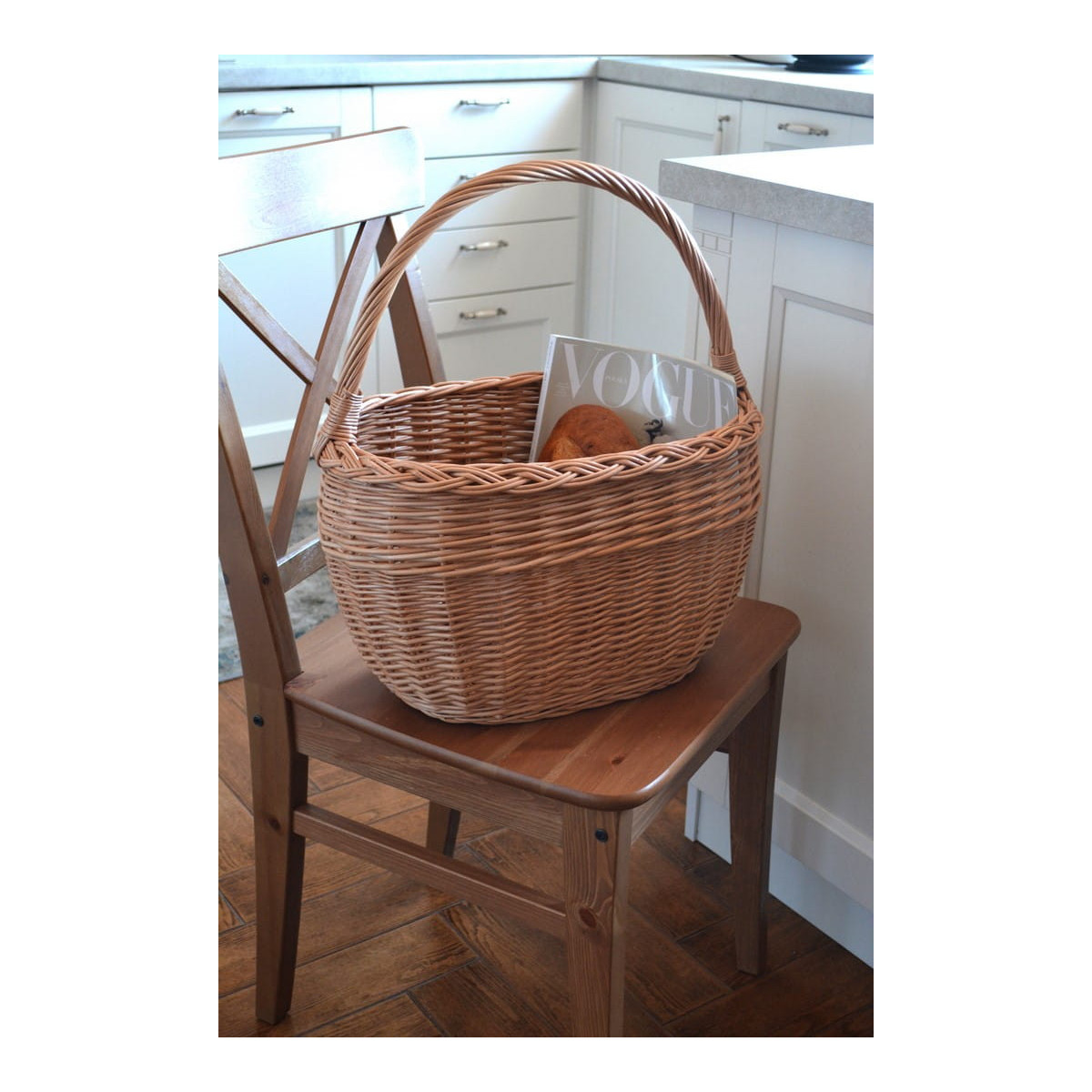 Coș mare din ratan LEON