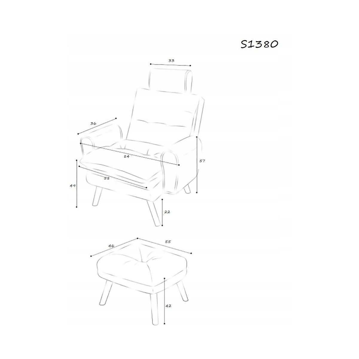 Scaun confortabil pentru living, gri deschis