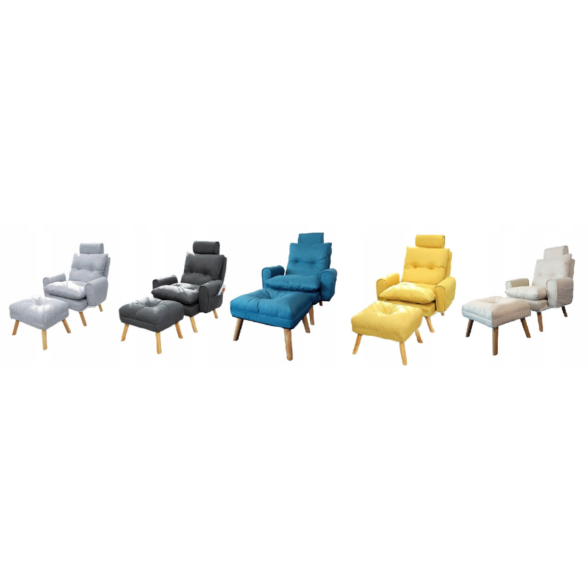 Scaun confortabil pentru living, gri deschis