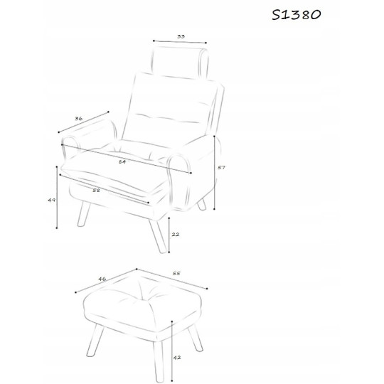 Fotoliu confortabilă pentru living, gri deschis