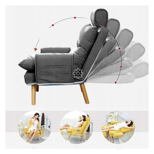 Fotoliu confortabilă pentru living, gri deschis