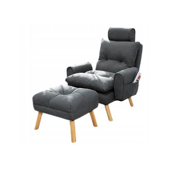 Fotoliu confortabilă pentru living, gri deschis