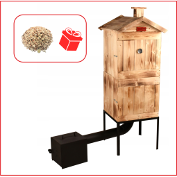 Uşiţi din lemn de calitate cu focar cu două camere + Cadou