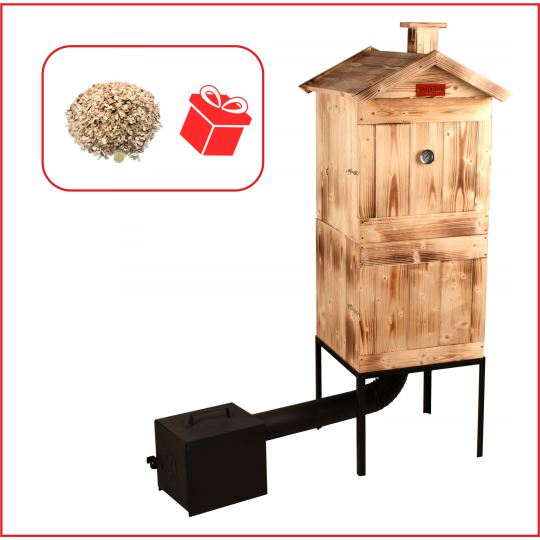 Uşiţi din lemn de calitate cu focar cu două camere + Cadou