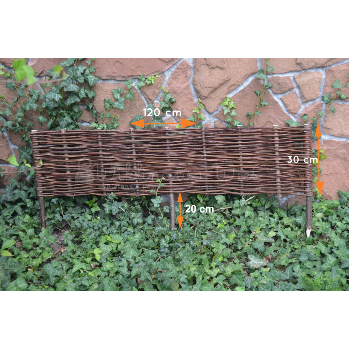 Plasă din nuiele - palisade cu dimensiunea 30/120