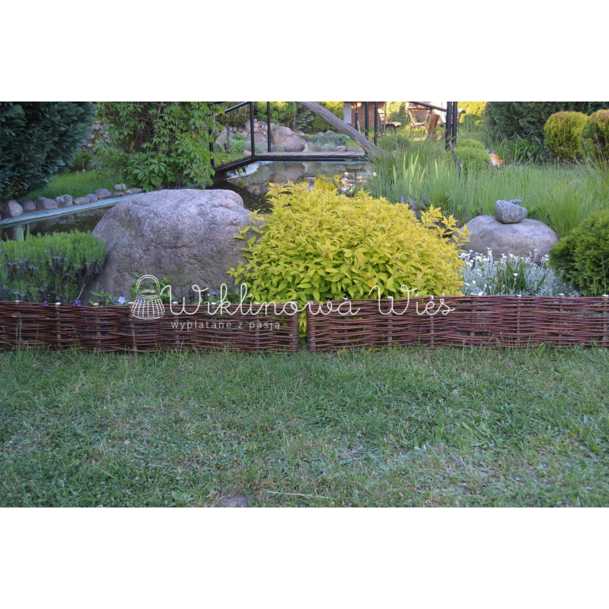 Palisade din nuiele cu înălțimea de 20cm și lungimea de 120cm