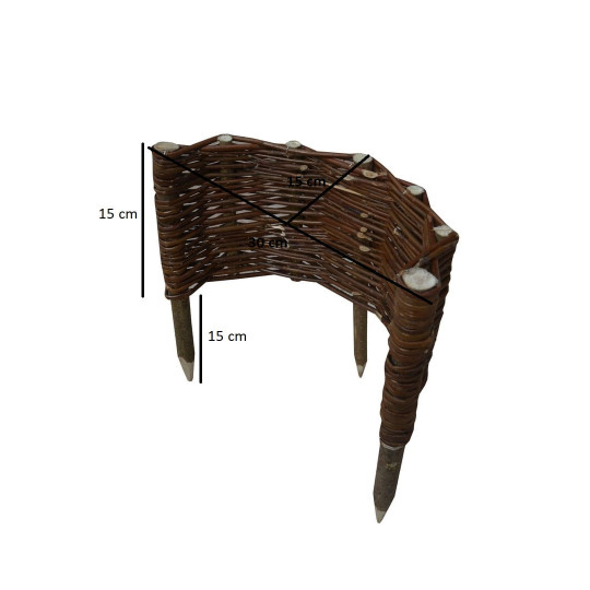 Palisada rotundă din nuiele 15/30cm