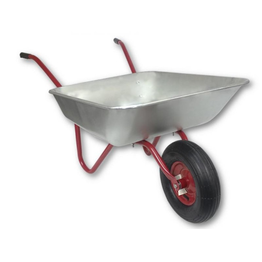 Roată de grădină zincată de 80 L