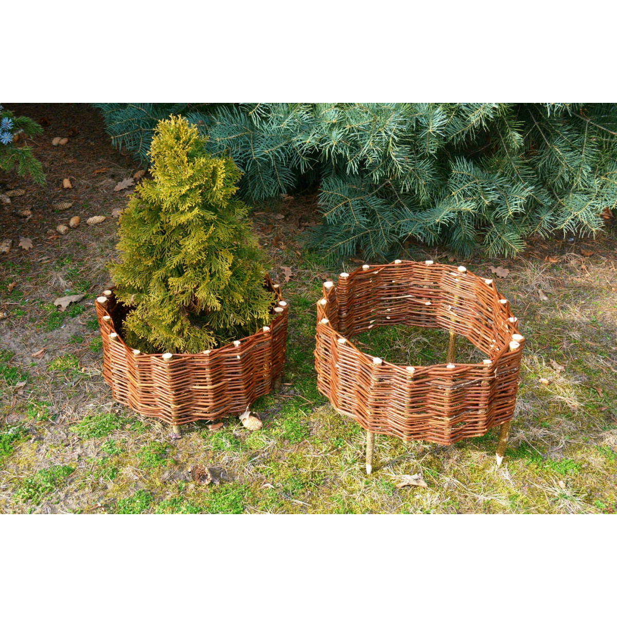 Palisadă rotundă din rattan 20/45cm