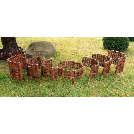 Palisada din răchită rotunjită 20/60cm