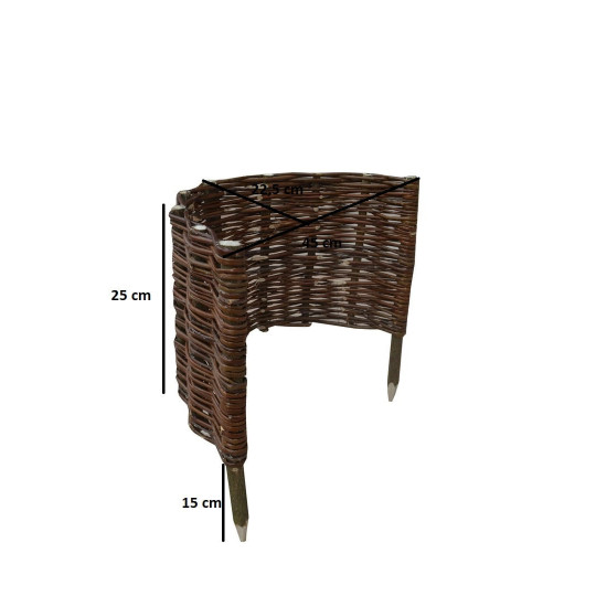 Baston rotund din rachita 25/45cm