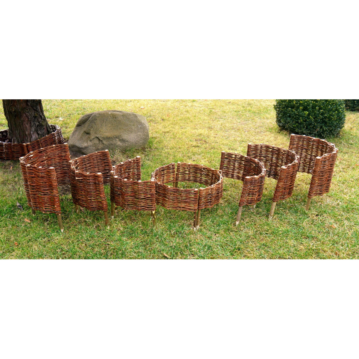 Palisadă rotundă din nuiele 30/45cm