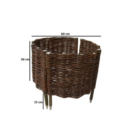 Cerc de rachită cu palisádă, cu un diametru de 60 cm și o înălțime de 30 cm