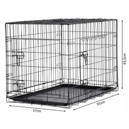 Klietka pre psy a mačky "M", 91x57x63,5 cm