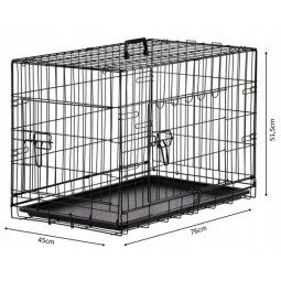 Carea pentru câine mic "S" 76x45x51,5 cm