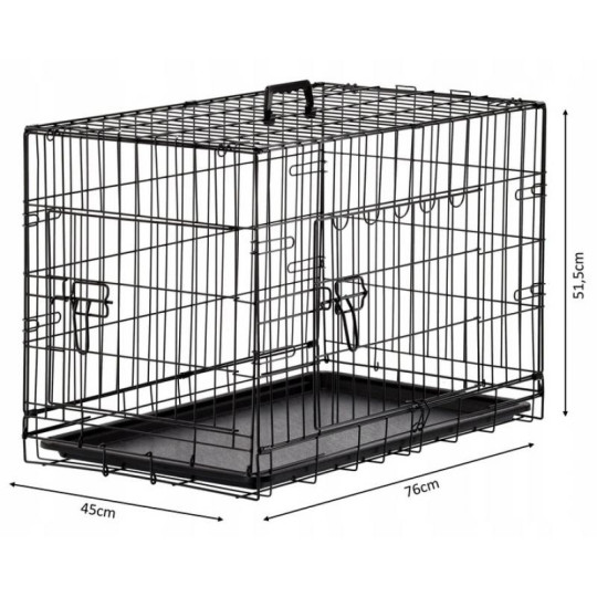 Carea pentru câine mic "S" 76x45x51,5 cm