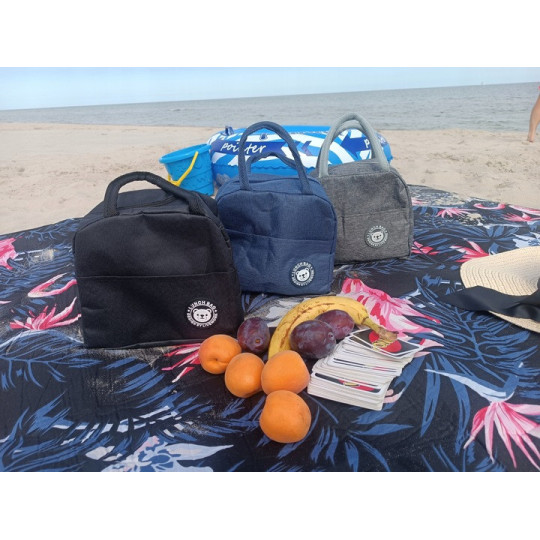 Geantă de picnic termică albastră cu o capacitate de 4L