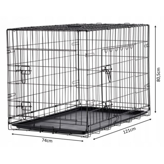 C cages pentru câini mici "S" 76x45x51,5 cm