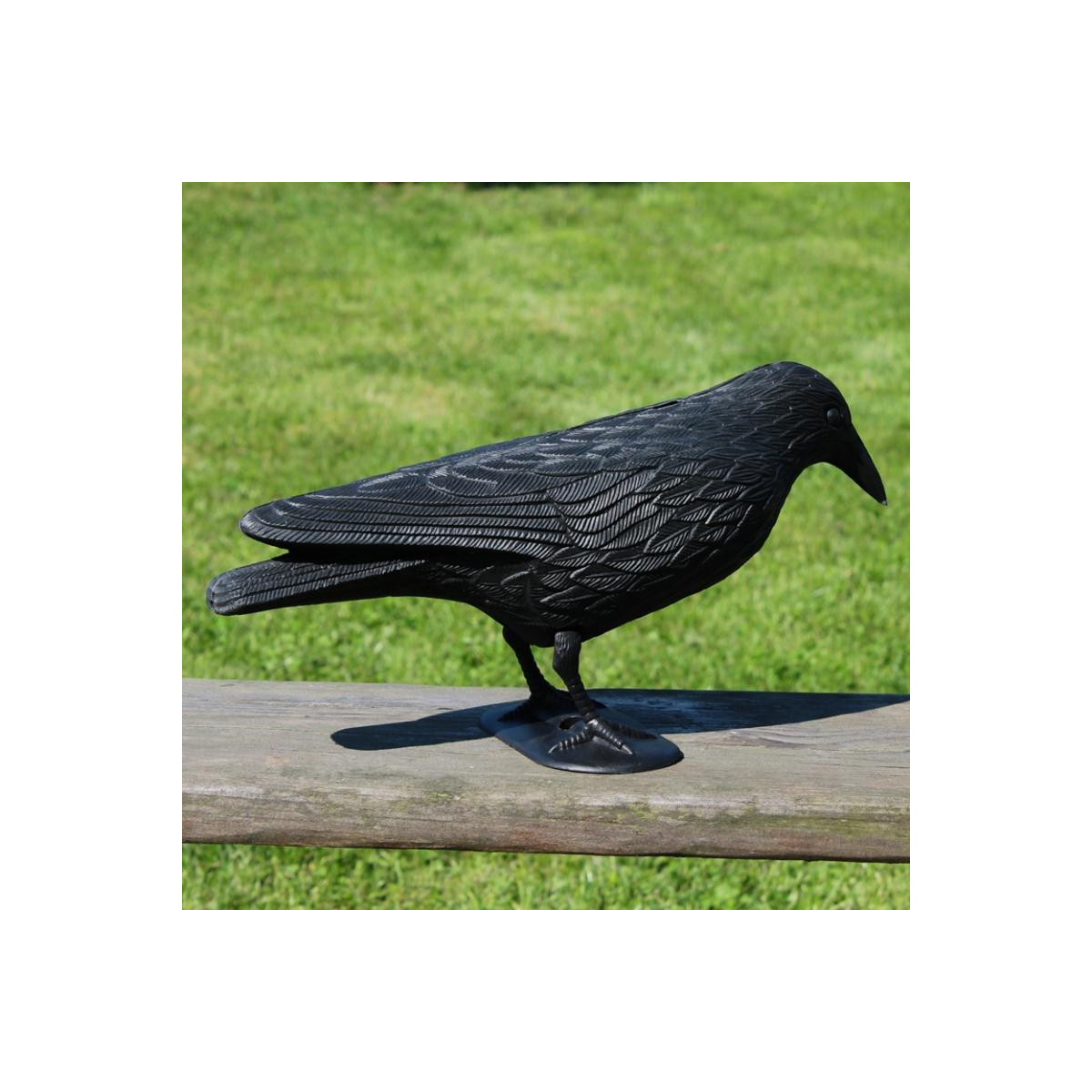 Decorațiune pentru grădină - corb - 36x13x18 cm
