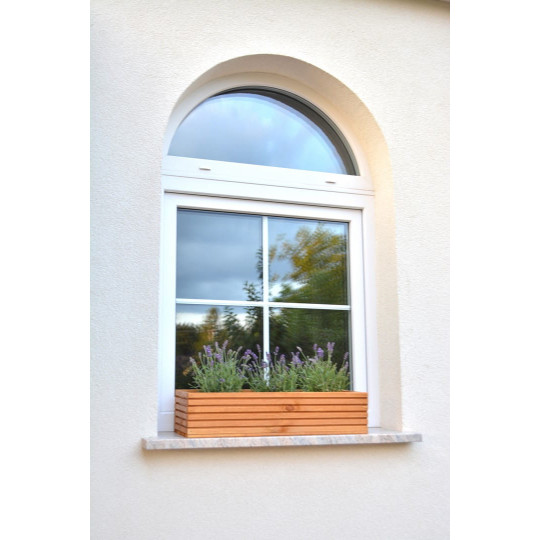 Vas de flori de culoare bej din lemn de pin de calitate superioară