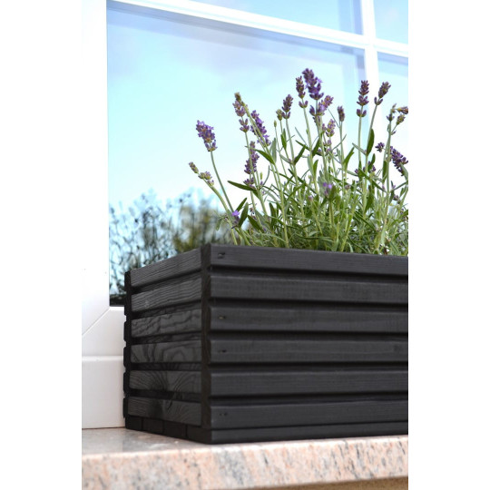 Găleți pentru feronerie din lemn de culoare neagră