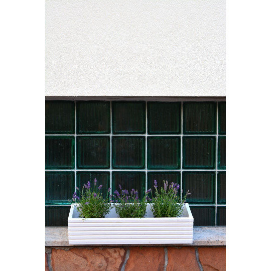 Romantic ghiveci din lemn de culoare albă