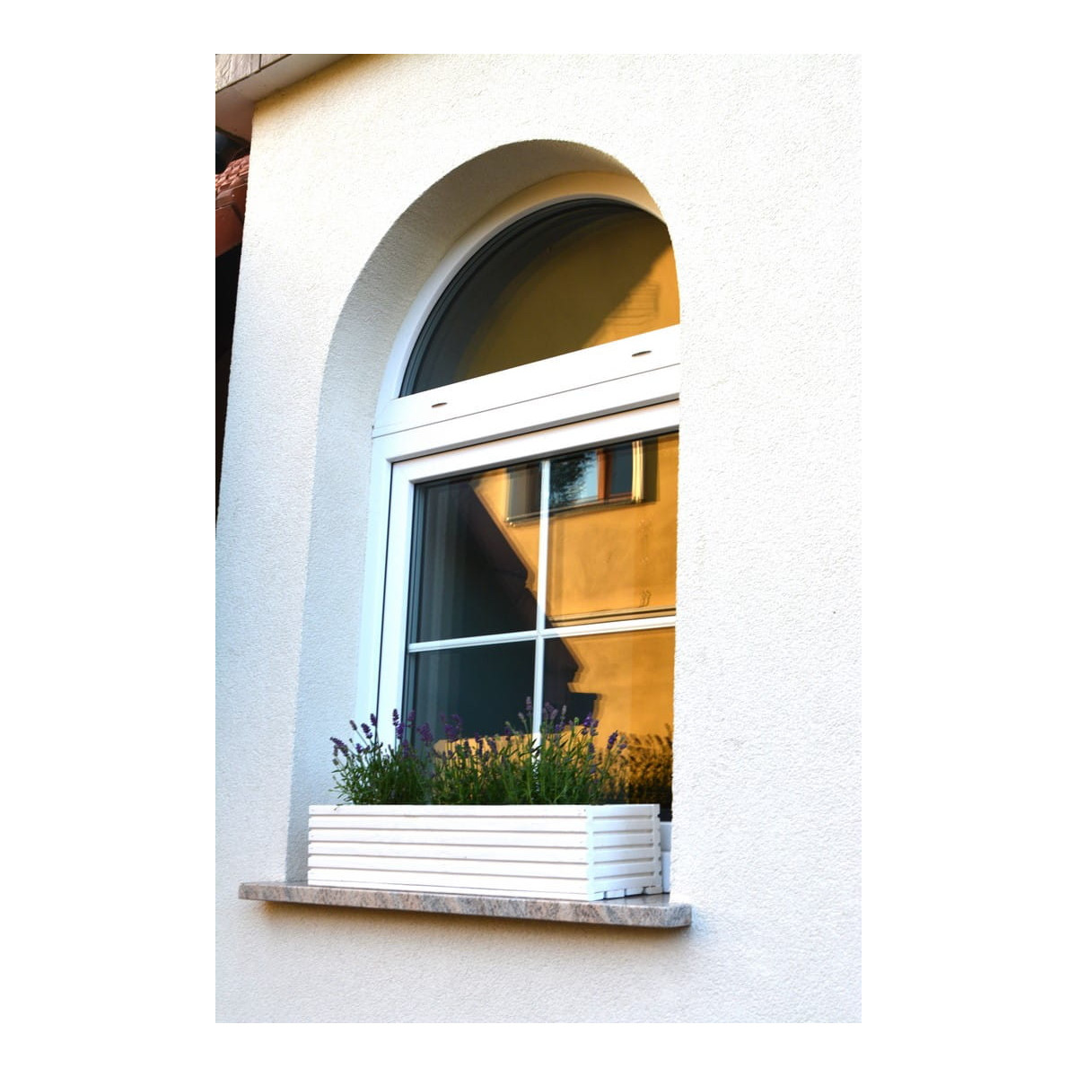 Romantic ghiveci din lemn de culoare albă