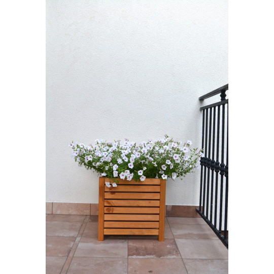 Lumânare mare din lemn de culoare maro deschis