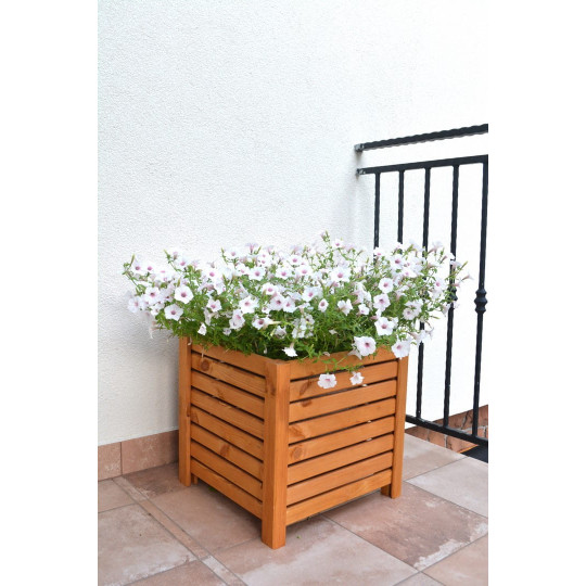 Lumânare mare din lemn de culoare maro deschis